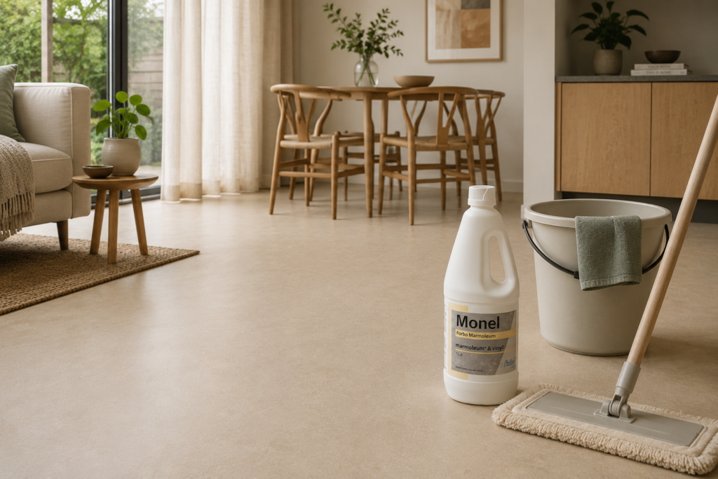 Marmoleum onderhouden en schoonmaken: praktische tips